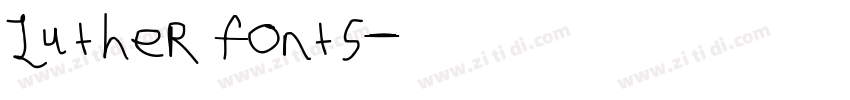 Luther fonts字体转换